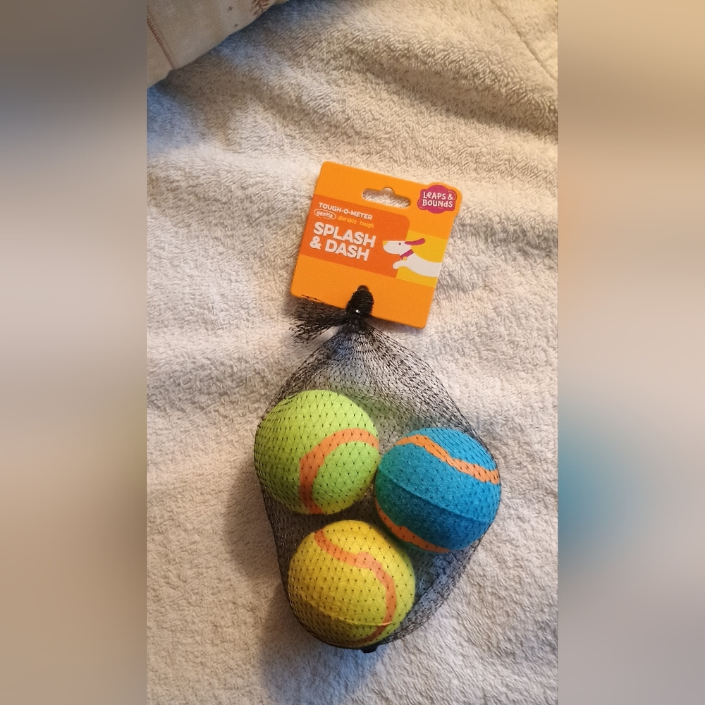 Dog Toy Balls - Blue and Yellow